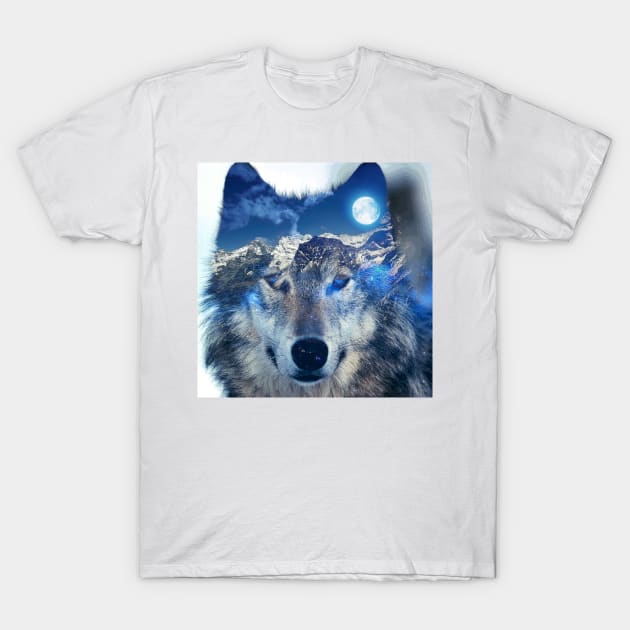 Mountain Wolf T-Shirt by theofficialdb